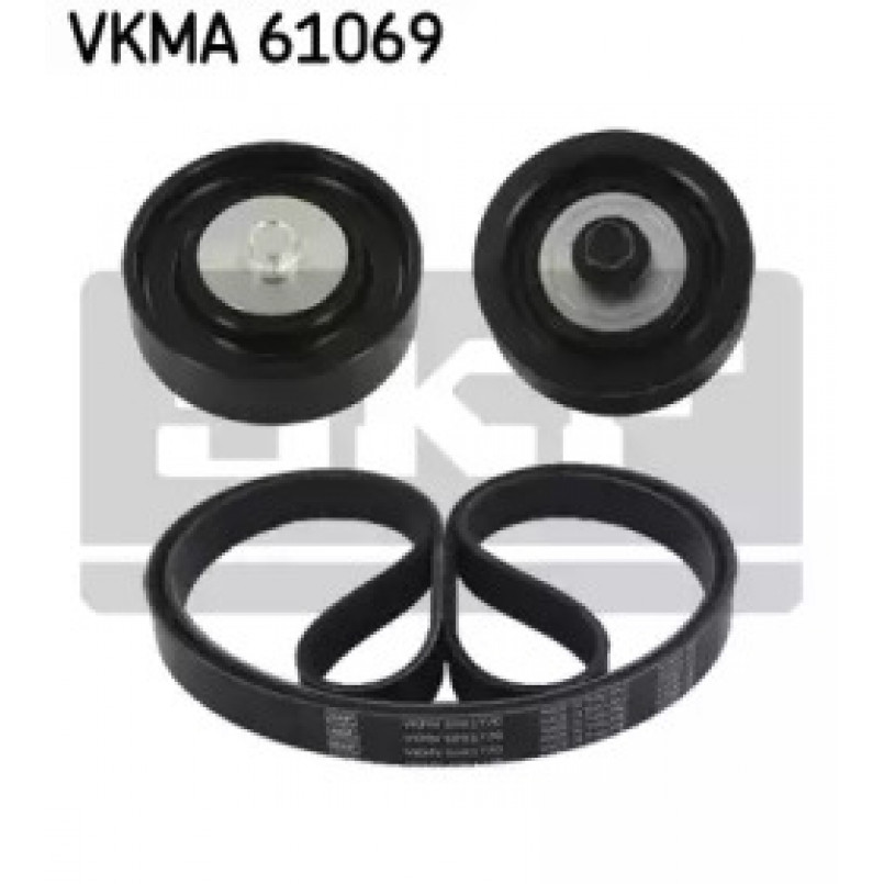 VKMA 61069 SKF Комплект доріжкового ремня (ролик, ремінь)